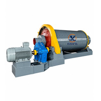 Broyeur à billes à débordement humide pour l'extraction d'or 1200x2400, machine de broyage de minerai robuste avec revêtement en acier au manganèse pour le traitement de l'or rocheux