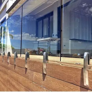 Fabrik Großhandel Hoch leistungs Duplex 2205 Rand halterung Glas zapfen für Balkon treppe