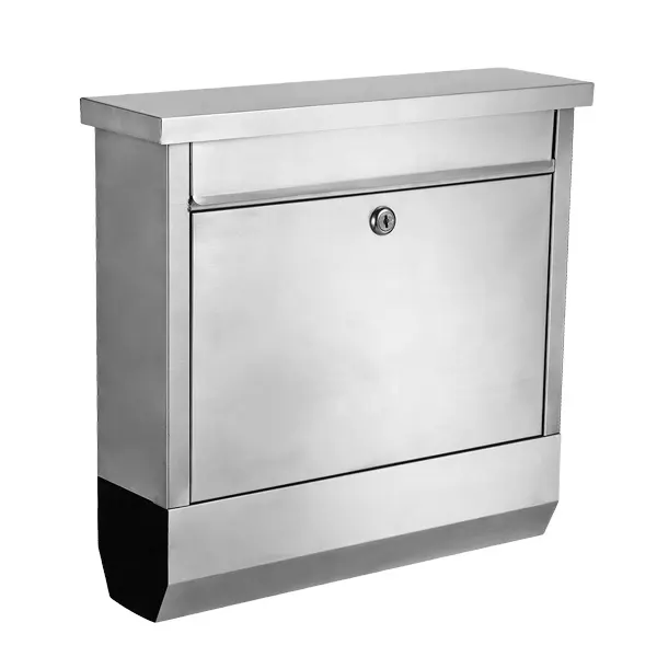 Classic Mailbox Outdoor Letter Box With Newspaper Holder Modern Mailboxes Stainless Steel