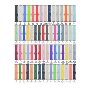 สาย tschick สำหรับ Apple Watch band 40 44 45 41 42 46สร้อยข้อมือซิลิโคนแนวสปอร์ต49มม. Correa iWatch Series 8 ULTRA 2 SE 7 6 3 9 10 - Product Image 1