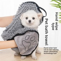 Serviette de bain pour animaux de compagnie en coton de luxe super absorbante et à séchage rapide pour Golden Retriever Teddy, grande taille, utilisation en salle de bain