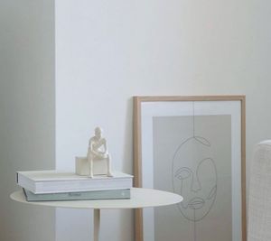 SH STONE personalizado acero al carbono Top Crema <span class=keywords><strong>Marfil</strong></span> base de mármol mesa auxiliar Estilo nórdico moderno para sofá balcón sala de estar - Product Image 4