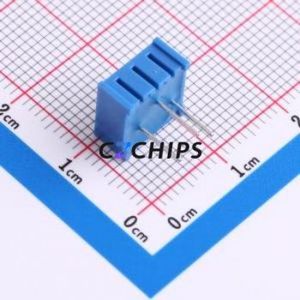 3386P-1-502 Adjustable Resistor / <b>Potentiometer</b> Through hole Component (THT)-3P,9.5x9.5mm Resistor 5kOhm 10% 500mW 250ppm/ - Product Image 2