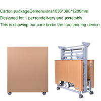 Lit d'hôpital électrique réglable en bois et métal pour soins aux personnes âgées et patients obèses, base de matelas 900x2000mm, capacité 185KG