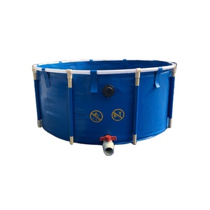 Venta directa Estanque de peces flexible portátil circular 5000l, 7000l,10000l, 20000L, 30000L Granja de peceras grandes - Product Image 1