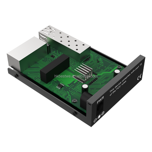 Transceptor Óptico Gigabit 1SC 2RJ45, Módulo Óptico SFP, Interfaz Ethernet, Conversor de Medios de Fibra Óptica - Product Image 6