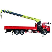 Grue montée sur camion Sany Zoomlion OEM, grue à bras hydraulique de 8/10/12/14/16 tonnes, grue à flèche articulée, grue à bras pliable montée sur camion