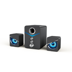 Ensemble de haut-parleurs pour la maison Boîte de son alimentée par USB Lampe d'ambiance Ordinateur <span class=keywords><strong>filaire</strong></span> Haut-parleurs pour PC Mini haut-parleur <span class=keywords><strong>Bluetooth</strong></span> en plastique - Product Image 2