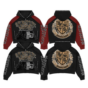 เสื้อฮู้ดผู้ชายแบบมีซิป สไตล์ทันสมัย สวมใส่สบาย ออกแบบตามสั่ง ขายส่ง พร้อมโลโก้ส่วนตัว - Product Image 1