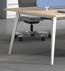 Paravents de bureau modernes et réglables en bois avec panneaux autoportants pour centres d'appels, dotés de matériaux métalliques - Product Image 2