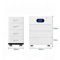 Precio de Venta Directa de Fábrica, Solución de Almacenamiento de Energía de Alta Potencia 409V 50Ah 20kWh, Celdas de Batería LiFePO4 Grado A con RS485/CAN