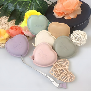 Xách tay dễ thương cơ thể đo băng da màu hồng cá nhân hình trái tim băng biện pháp với biểu tượng tùy chỉnh - Product Image 4