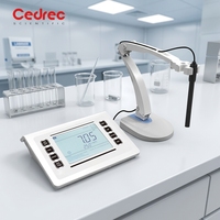 Instrument électrochimique portable de laboratoire intelligent, double mesure (pH/Conductivité) pour table de travail, avec fonctions de conductivité et de DO