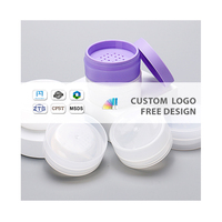 Boîte en plastique cosmétique recyclable, modèle personnalisé, forme ronde transparente, logo personnalisé, étui à poudre pour fards à paupières pour outils de maquillage