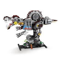 Kaiyu Creative - Juego de Bloques de Construcción de Plástico con Forma de Dragón Espinoso Semimecánico, Juego de Colgantes de Ensamblaje Manual, Personalizable