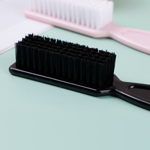 Cepillo de limpieza de plástico y nailon, rectangular, negro y rosa, herramienta para peinar el cabello - Product Image 3