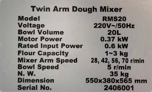Yoslon bột kneader Máy 20L Công nghiệp đôi cánh tay đôi bột trộn bánh mì trộn máy nặng bột trộn - Product Image 5
