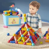 सर्वश्रेष्ठ विक्रेता बहुमुखी बच्चों के खिलौना बच्चों चुंबकीय छड़ी बिल्डिंग ब्लॉक सेट