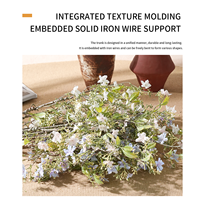 Arbre de fleurs artificielles fait main, fleurs mélangées, décoration moderne pour mariage, maison, fenêtre, plafond, respectueux de l'environnement, durable