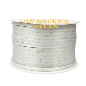 GMYH003 220V LED Strip Light Transparent PVC 2835 120 LEDs/m Waterproof 8MM IP65 5/6W Flexible Strip Led Light