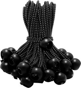 เชือกกระโดดลูกบอลยืดหยุ่นแบบกำหนดเองตัวยึดสีขาวสีดำสำหรับสวนครอบครัวเต็นท์กลางแจ้ง-อุปกรณ์เสริมกระเป๋า DIY - Product Image 4