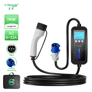 E-mingze Vente en gros Usine 7KW Ev <span class=keywords><strong>Chargeur</strong></span> <span class=keywords><strong>Type</strong></span> <span class=keywords><strong>2</strong></span> 16A <span class=keywords><strong>32A</strong></span> <span class=keywords><strong>Monophasé</strong></span> Ev <span class=keywords><strong>Chargeur</strong></span> Portable Smart Life APP - Product Image 2