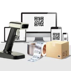 New Handheld Wireless 1D 2D Qr Barcode Reader For Receipt Cash Register Stock Bank Check