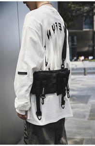 Grote Capaciteit Waterdichte Nylon Streetwear Verwijderbare Mannen Vrouwen Crossbody Borst <span class=keywords><strong>Rig</strong></span> Tas Voor Kamperen - Product Image 6