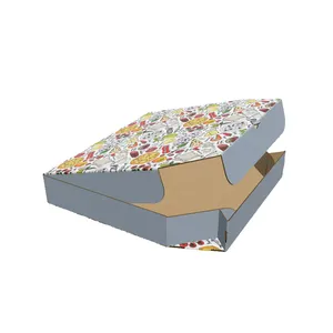 Bán buôn Chất lượng cao biểu tượng tùy chỉnh mạnh mẽ, dùng một lần dày tái chế sóng giao hàng Bao bì hộp bánh pizza/