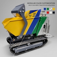 Elektrischer Mini-Dumper 500kg 750kg 1000kg 1,5 Tonnen Selbstladender Hochhub-Batterie-Kompakt-Garten-Raupendumper