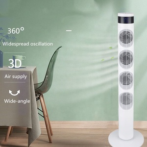 Ventilador de Torre Circular de 46 Pulgadas con Oscilación, Pantalla LED Grande con Iones Negativos - Product Image 3