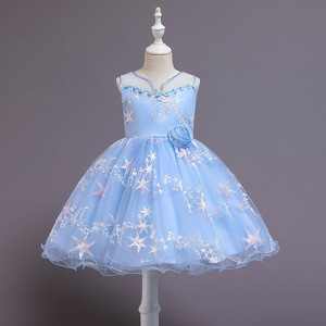 Princess Dress For Girls Sleeveless Tulle A-Line Sweetheart Neckline Flower Girl Dress Purple Pink Gray Light Blue Green - Product Image 3