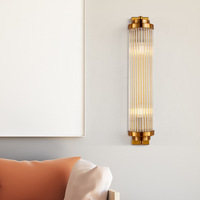 Yihao fantaisie moderne luxe Antique laiton cristal verre LED applique murale lampe télécommande pour salon hôtel salle de bain intérieur