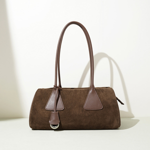<span class=keywords><strong>Sac</strong></span> fourre-tout Boston chic en cuir suédé grande capacité, <span class=keywords><strong>sac</strong></span> <span class=keywords><strong>à</strong></span> bandoulière rétro surdimensionné, <span class=keywords><strong>sac</strong></span> <span class=keywords><strong>à</strong></span> <span class=keywords><strong>main</strong></span> esthétique en cuir de vachette, sacoche polyvalente pour le quotidien - Product Image 4