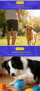 Jouet pour chien Bobo Ball en matériau TPR, plusieurs couleurs, petite taille, léger et facile à transporter - Product Image 6