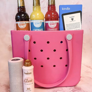 Borsa da Spiaggia in EVA e Silicone Impermeabile Personalizzabile, Stile Classico <span class=keywords><strong>O</strong></span> Bags con Due Manici e Chiusura Aperta, LOGO Personalizzato - Product Image 1