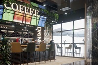 Meubles de café Pioneer, comptoir de café, design d'intérieur de café, fabricant de meubles de restaurant