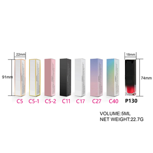 ลิปกลอสสีดำน่ารักฉลากส่วนตัวลิปสติกแบบแมทติดทนนานหลอดลิปกลอสมังสวิรัติ - Product Image 6