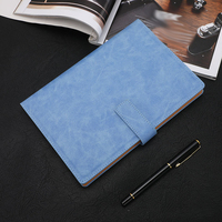 Livre personnalisé de papeterie en cuir brillant fil de mousse de PU cahier de papier recyclé à couverture rigide réutilisable