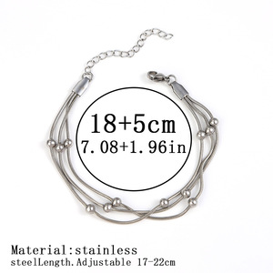 <span class=keywords><strong>Bracelet</strong></span> DIY en acier inoxydable plaqué or 18 carats PVD, résistant au ternissement, pour femmes et hommes, avec chaîne plate simple style serpent, cubain ou bambou, étanche - Product Image 5