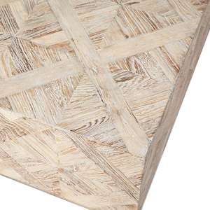 Mesa de Té Minimalista para Sala de Estar, Mesa de Centro Geométrica Rectangular de Madera Reciclada - Product Image 3