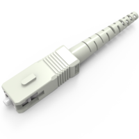 Conector de Fibra Óptica SC UPC 3mm/2mm, Adaptador de Fibra Óptica para Telecomunicaciones FTTH FTTx, 1 Fibra, 200 Piezas/Bolsa, Marca ODM/OEM