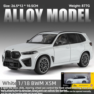 Modelo de coche BMW X5M 1:18 oficialmente autorizado, modelo de coche de aleación, coches de simulación, colección de coches de metal, modelo de vehículo de juguete, exhibición BWM - Product Image 6