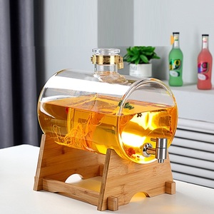 <span class=keywords><strong>Distributeur</strong></span> de <span class=keywords><strong>vin</strong></span> en <span class=keywords><strong>verre</strong></span> borosilicate de haute qualité de 5 L avec robinet - Product Image 2