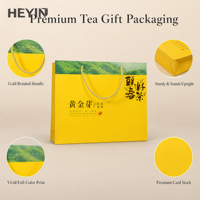 Boîte cadeau en papier personnalisée, imprimée en couleur, en carton plat, avec poignée en corde, pour emballage de thé, aliments, cadeaux de fêtes, OEM