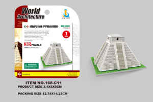 HTL - Rompecabezas de Papel 3D en Miniatura, Maqueta de Arquitectura de Lugares Emblemáticos del Mundo, Juguete Educativo de Ensamblaje para Niños, Regalo Promocional - Product Image 3