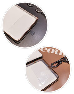 Universal Phone Case Strap Lanyard Holder mit abnehmbarem Patch-Karten einsatz Verstellbare lange hängende Seil-Telefon kette - Product Image 3