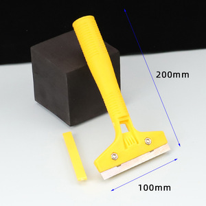 Grattoir de nettoyage à lame métallique et manche en plastique, outil de nettoyage de joints, grattoir pour enlever la colle, petit grattoir pour le nettoyage des murs - Product Image 4
