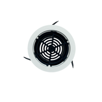 Grille d'aération réglable à bord étroit, grille d'alimentation d'air frais ronde ultra-mince pour plafond, grille d'évacuation de conduit