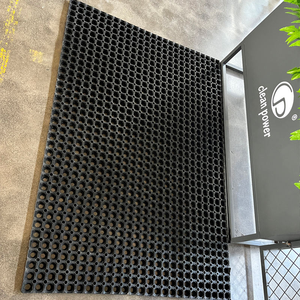 <b>Interlocking</b> Rubber Anti Fatigue <b>Mat</b> Black Industrial Slip Resistant For Warehouse Indoor Outdoor Use - Product Image 5